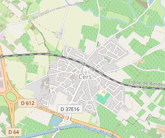 Example Cers Map Écoles primaires Cers (34420) - EcolesPrimaires.fr